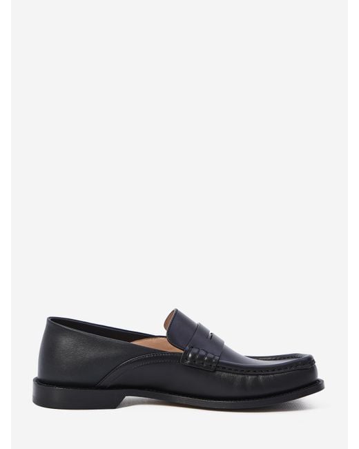 Loewe White Campo Flap Back Loafer for men