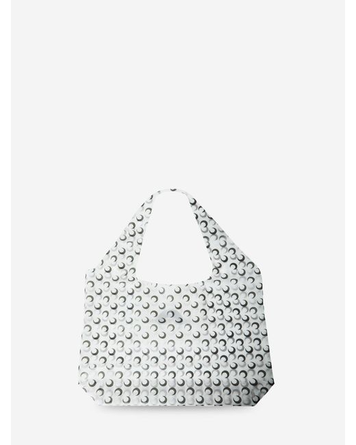 MARINE SERRE White Moon Shopping Bag