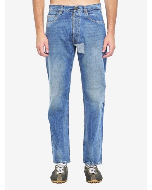 Maison Margiela Blue Jeans With Patch for men