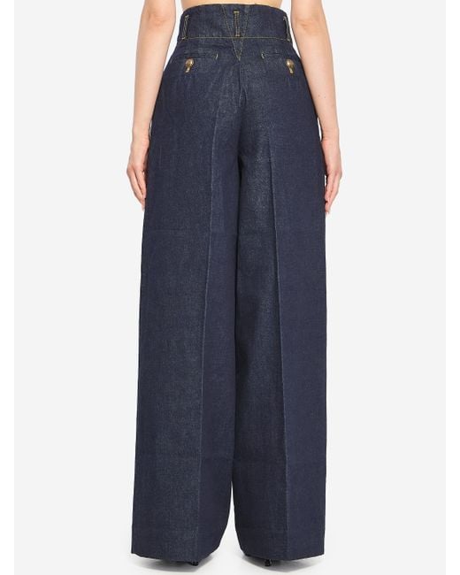 Zimmermann Blue Hypnotic Denim Pant