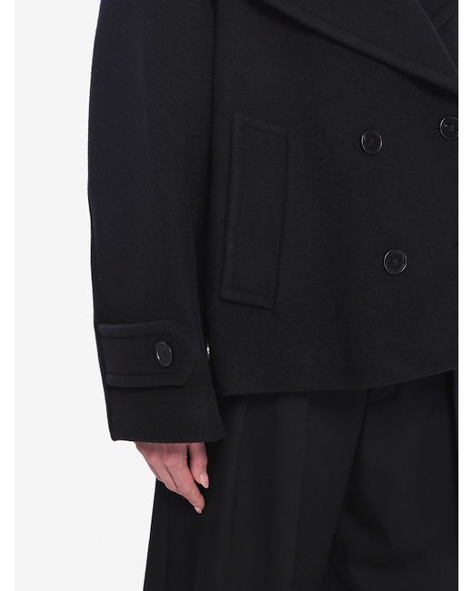 Chloé Black Oversized Short Coat