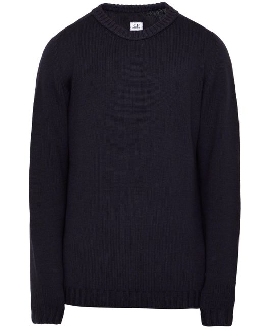 C.P. Company Merino Wool Jumper in Blue for Men | Lyst