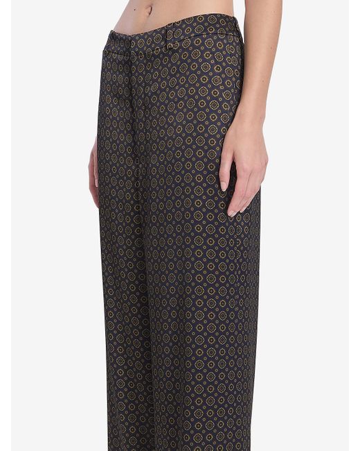 パンツ Saint Laurent Medallion Pattern Trousers Saint Laurent Medallion Pattern Trousers in Gray | Lyst