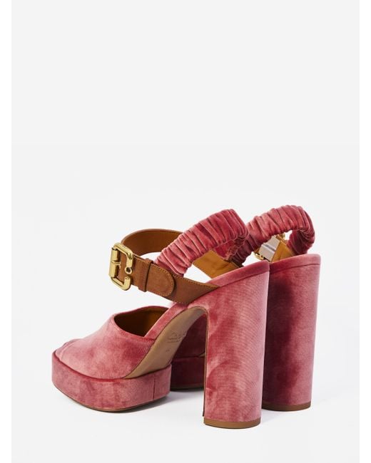 Chloé Pink Aria Sandals