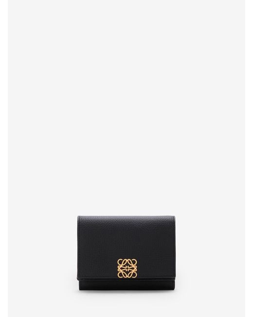 Loewe White Trifold Wallet With Anagram