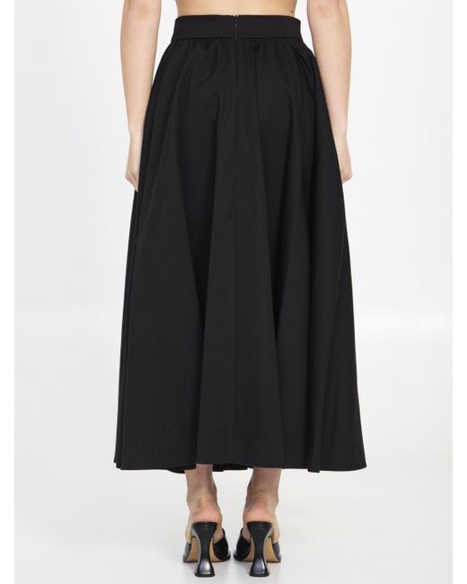 Patou Black Midi Skirt