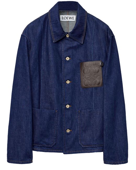 Loewe Blue Workwear Jacket In Denim for men