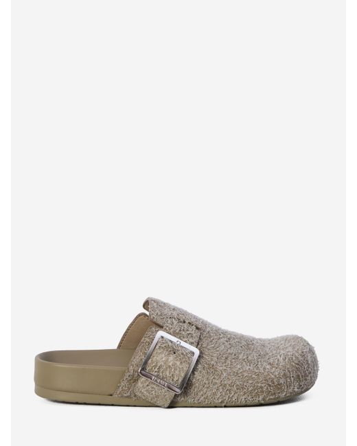 Loewe White Ease Buckle Clogs