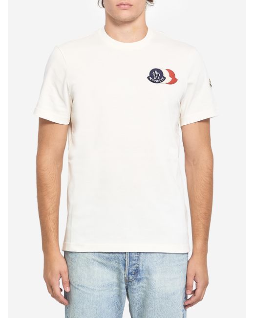 Moncler White Tshirt for men