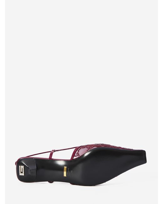Dcollet Slingback Con Cristalli Gg di Gucci in Pink