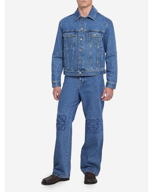Loewe Blue Anagram Denim Jacket for men