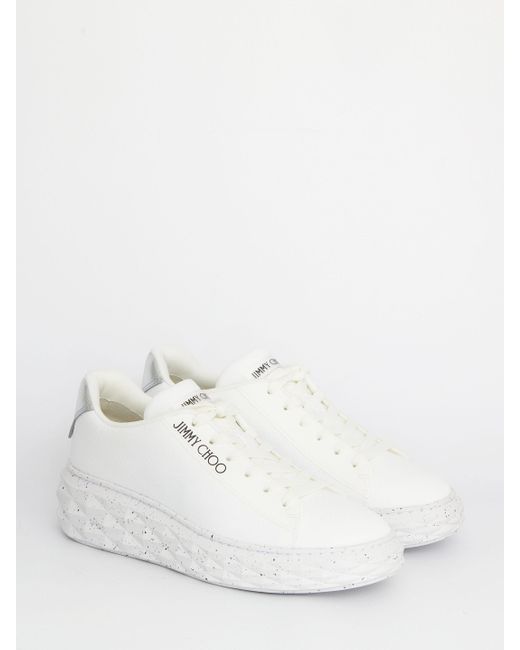 Jimmy Choo Diamond Light Maxi/f Sneakers in White | Lyst UK