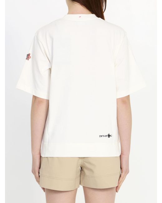3 MONCLER GRENOBLE White Logo Tshirt