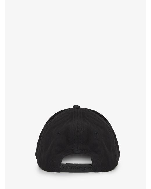 Palm Angels Black Embroidered Baseball Cap for men