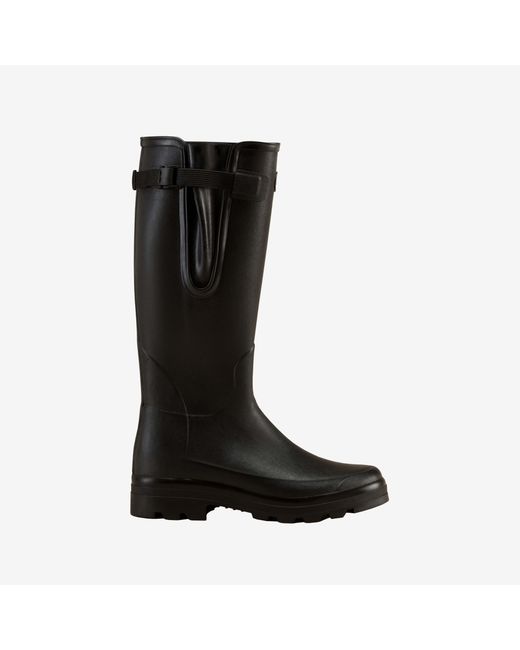 Le Chameau Black Vierzonord Neoprene Lined Wellington Boot for men