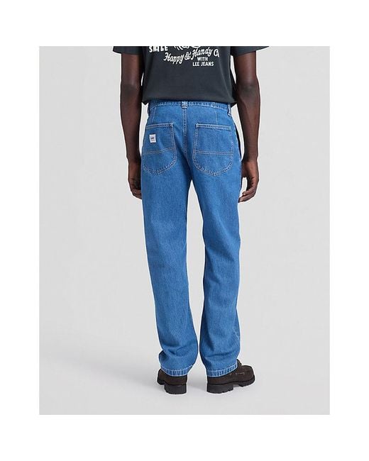 Lee Jeans Blue Workwear Loose Chino Trousers Size 28X32 for men