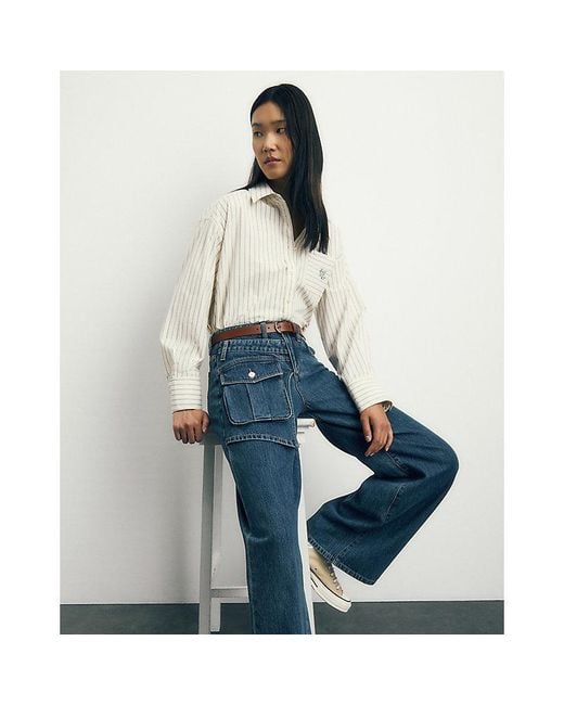 Lee Jeans White Long Sve Shirt