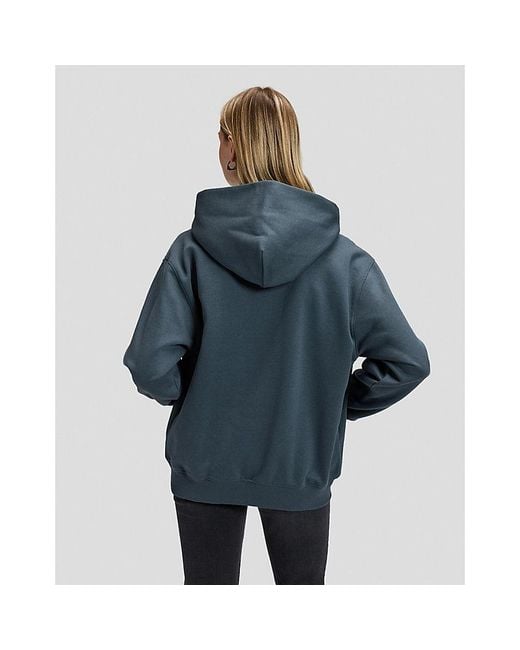 Lee Jeans Blue Relaxed Core Hoodie