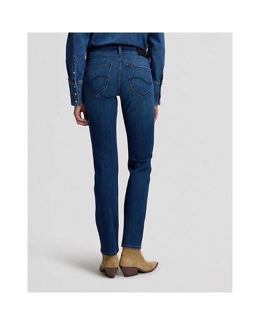 Lee Jeans Blue Marion Straight Jean Size 26X31