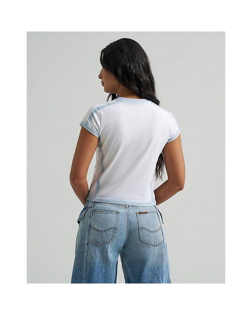 Lee Jeans White X Feng Chen Wang Baby Tee