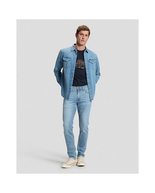 Lee Jeans Blue Western Regular Lightweight Shirt for men