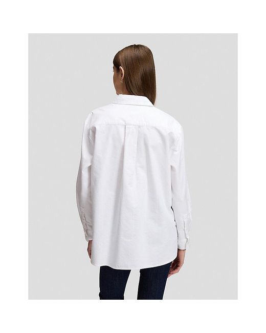 Lee Jeans White Relaxed Boyfriend Shirt