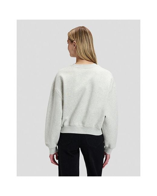 Lee Jeans White Relaxed Core Sweatshirt