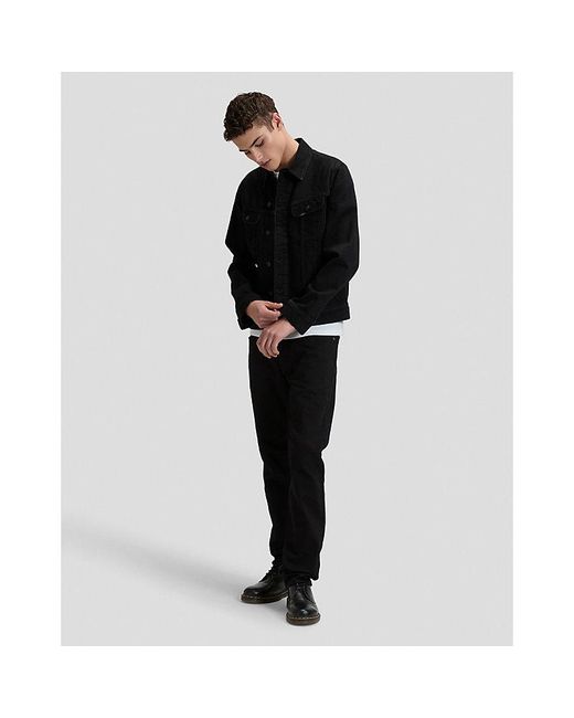 Lee Jeans Black Regular Rider Jacket for men