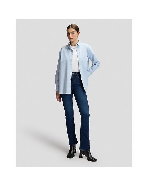 Lee Jeans Blue Relaxed Boyfriend Shirt