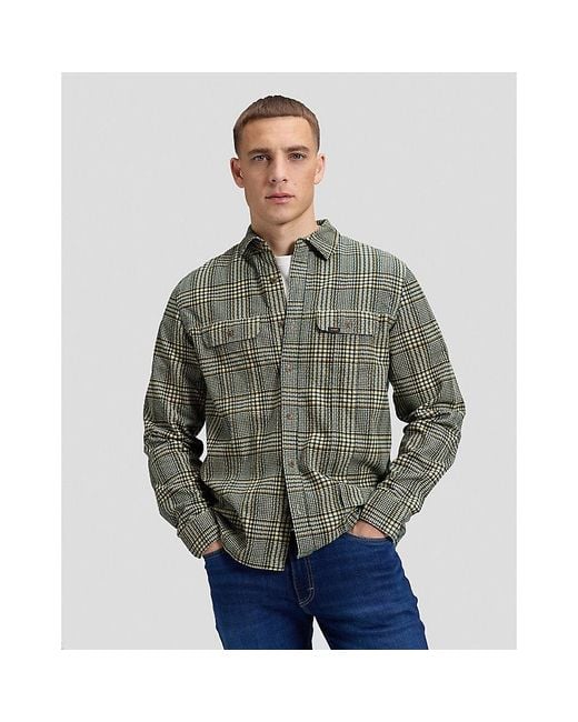 Lee Jeans Gray Relaxed Rider-Inspired Shirt for men