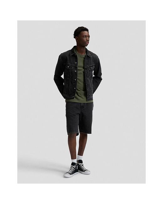 Lee Jeans Black Relaxed Rider Jacket for men