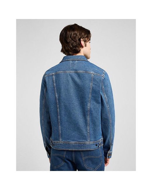 Lee Jeans Blue Regular Rider Jacket for men