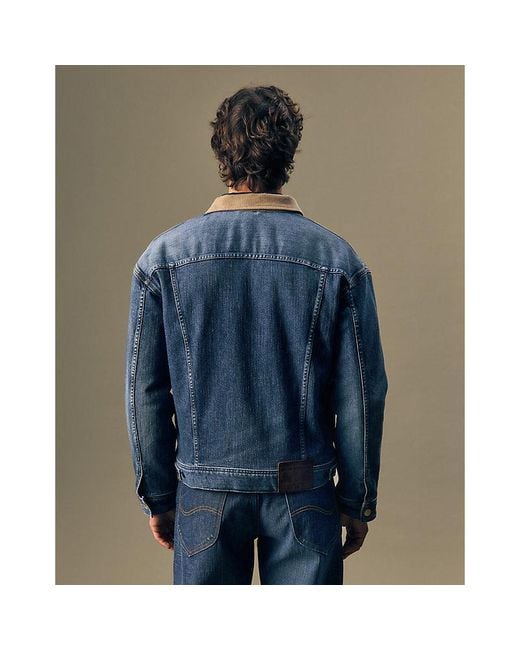 Lee Jeans Blue Relaxed Storm Rider Jacket for men