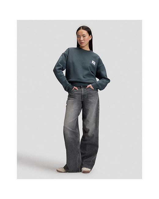 Lee Jeans Blue Workwear Relaxed Sweatshirt for men