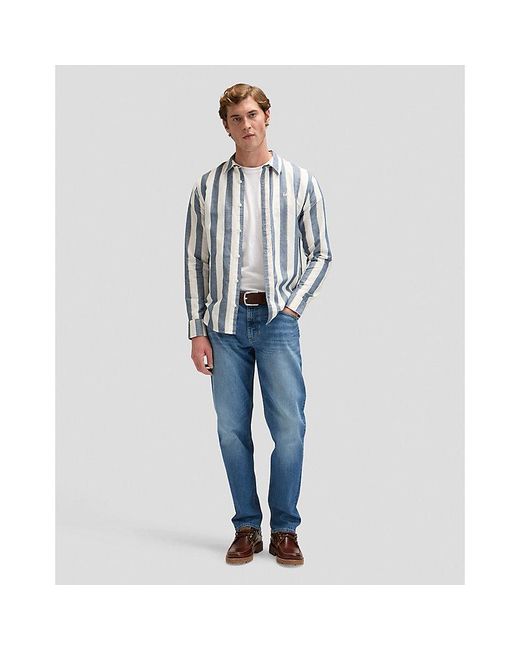 Lee Jeans Blue Regular Shirt for men