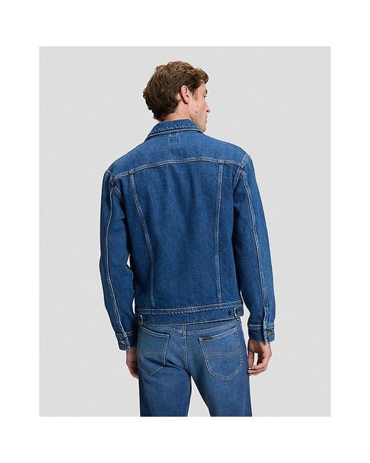 Lee Jeans Blue Rider Relaxed Jacket for men