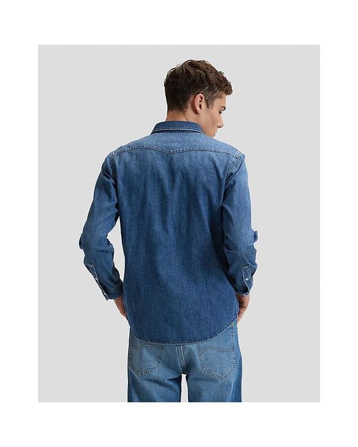 Lee Jeans Blue Western Regular Lightweight Shirt for men