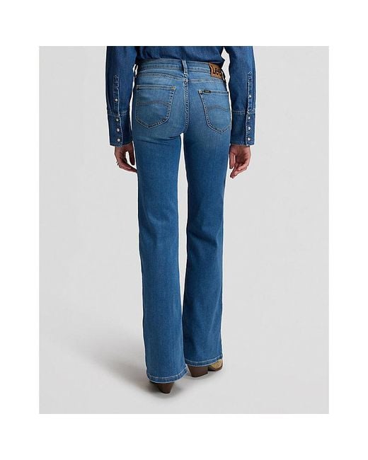 Lee Jeans Blue Lana Mid Rise Bootcut Jean Size 24X31