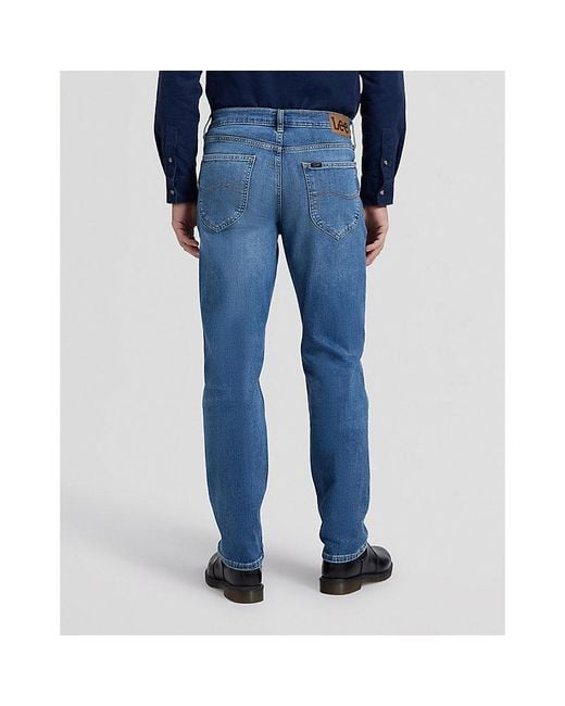 Lee Jeans Blue David Regular Tapered Jean Size 29X30 for men