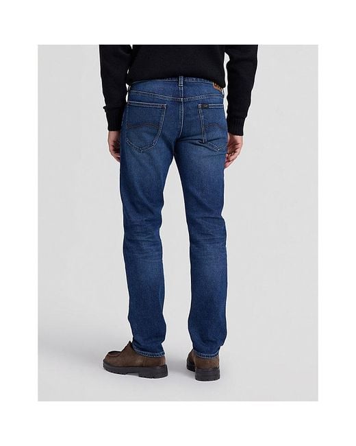 Lee Jeans Blue Daren Regular Straight Low Stretch Jean Size 29X32 for men