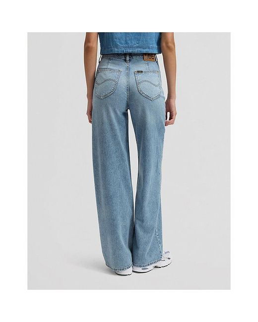 Lee Jeans Blue Stella Wide Leg Jean Size 24X31