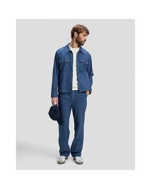 Lee Jeans Blue Relaxed Utility Jacket for men