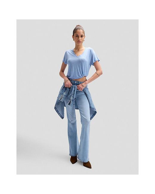 Lee Jeans Blue V Neck Regular Tee