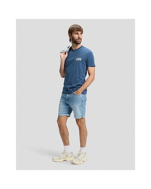 Lee Jeans Blue Regular Medium Wobbly Tee for men