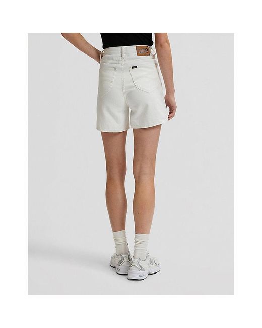Lee Jeans White Stella Short