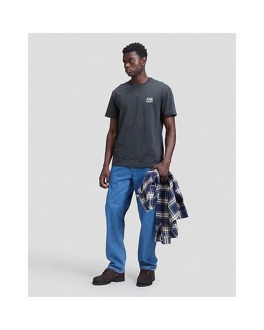 Lee Jeans Blue Workwear Crew Relaxed Tee for men