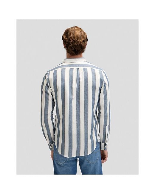 Lee Jeans Blue Regular Shirt for men