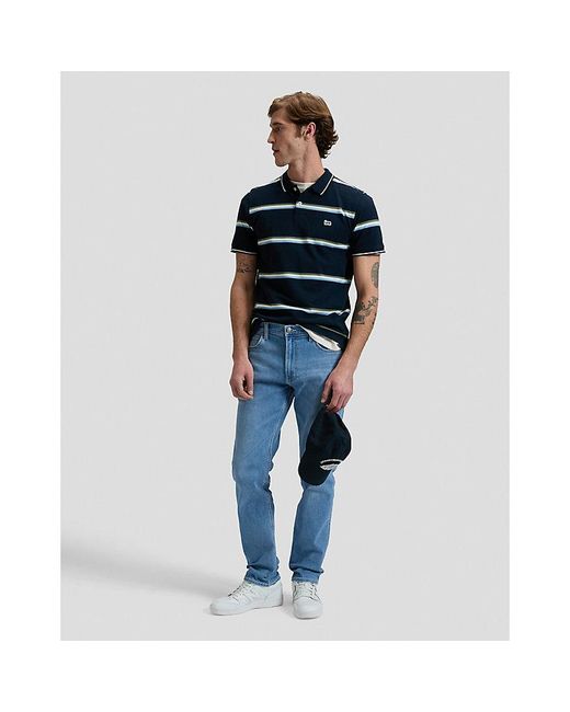 Lee Jeans Blue Regular Pique Polo for men