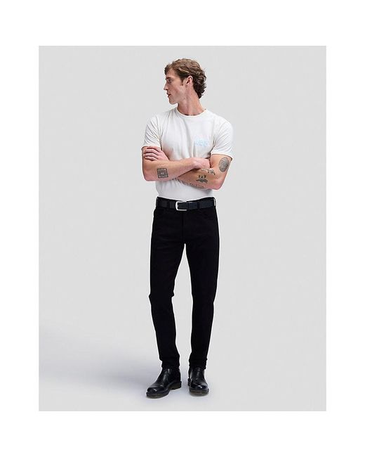 Lee Jeans White Leather Belt for men