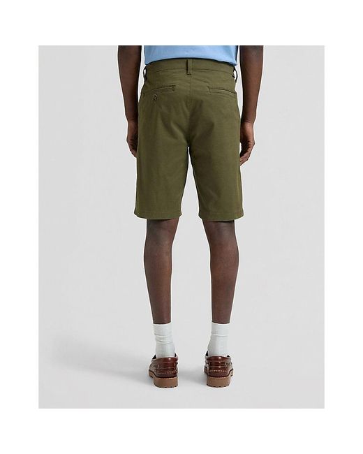 Lee Jeans Green Regular Lightweight Chino Short for men